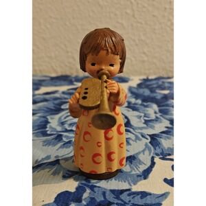ANRI, Girl with Trumpet Decorative Figurine (Italy)